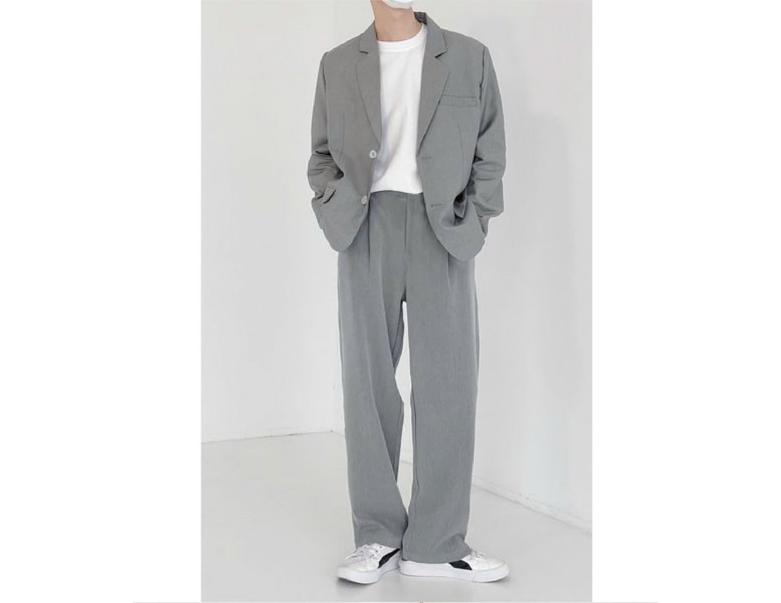 Set Blazer Gồm Áo Blazer + Quần Suông 2 Cúc - 012 - The Las